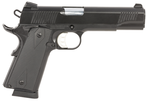 Tisas 1911 Duty Pistol 10100528, 45 ACP, 5in, Black Overmolded, Black Cerakote Finish, 8 Rds