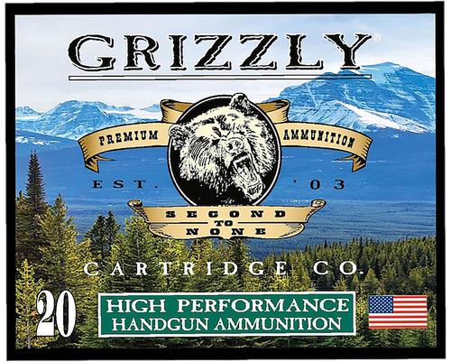 Grizzly Ammunition High Performance Pistol Ammunition GC38SP+P9, 38 Special, Full Metal Jacket Flat Point, 148 GR, 20 Rd/bx