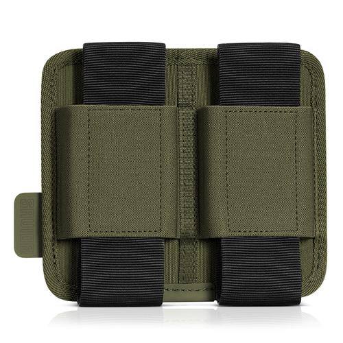 Savior Equipment AR-15/AK-47 Magazine Holder w/Hook Backing, OD Green, 2 Slots (MP-TNS-PISX2-OG)