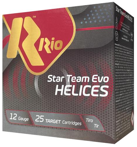 Rio Star Team EVO Shotshells STH2875, 12 Gauge, 2-3/4", 1 oz, 1250 fps, #7.5 Lead Shot, 25 Rds/box