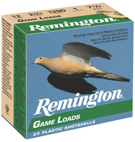 Remington Game Loads GL126, 12 Gauge, 2-3/4", 1 oz, 1290 fps, #6 Lead Shot, 25 Rds/Bx