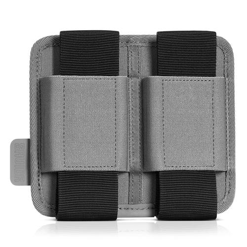 Savior Equipment AR-15/AK-47 Magazine Holder w/Hook Backing, SW Gray, 2 Slots (MP-TNS-PISX2-GS)