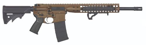 LWRC International IC-DI Rifle ICDIR3PBC16, 300 Blackout, 16.10", Lwrc Compact Adjustable Stock, Patriot Brown Finish, 30 Rds