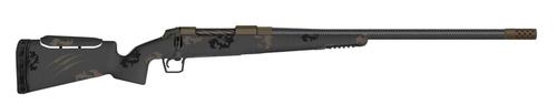 Fierce Carbon Rival FP Bolt Action Rifle FCRFP28NOS26MM, 28 Nosler, 26" Threaded, Midnight Bronze/ Trophy Camo Stock, 3 Rds