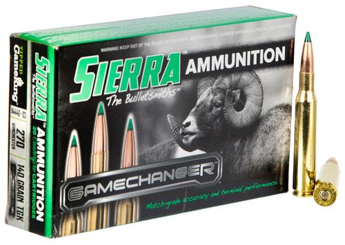 Sierra GameChanger Rifle Ammunition A444003, 270 Win, Tipped GameKing, 140 gr, 2960 fps, 20 Rd/Bx