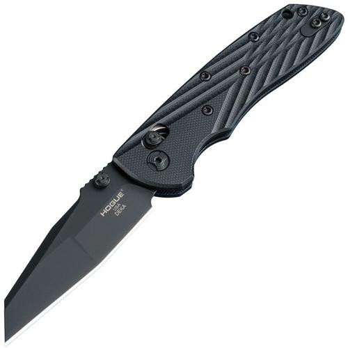 Hogue Deka Folding Knife w/Wharncliffe Blade, Black G10 (24266)
