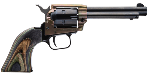 Heritage Rough Rider Single Action Rimfire Revolver RR22MCH4, 22 LR / 22 WMR, 4 3/4", Wood Grip, Case Hard Blue, 6 Rd
