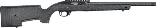 Bergara BXR Rimfire Rifle BXR002, 22 LR, 16.5" Carbon Fiber, Black w/Gray Specs Stock, Black Cerakote Finish Finish, 10 Rds
