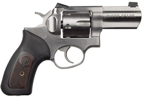 Ruger GP100 Wiley Clapp II Revolver 1789, 357 Magnum, 3 in, Rubber/Wood Grips, Matte Stainless Finish, 7 rd