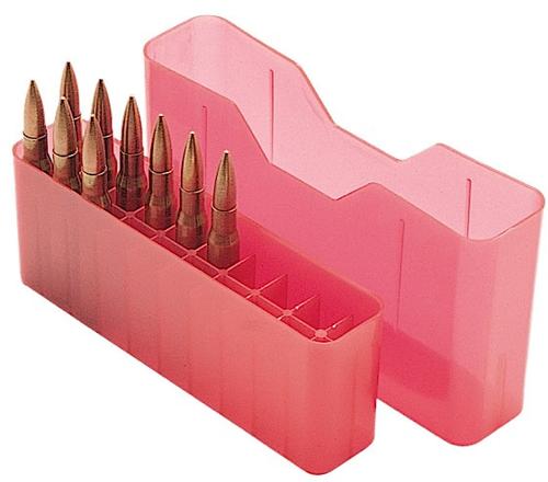 MTM J20M29 Medium Base 20 Round Rifle Ammo Box, Red