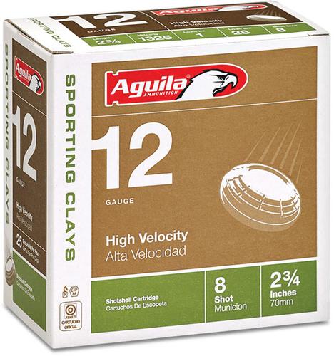 Aguila Competition Shotshells 1CHB1248, 12 Gauge, 2-3/4", 1-1/8 oz, 1325 fps, #8 Lead Shot, 25 Rds/Bx