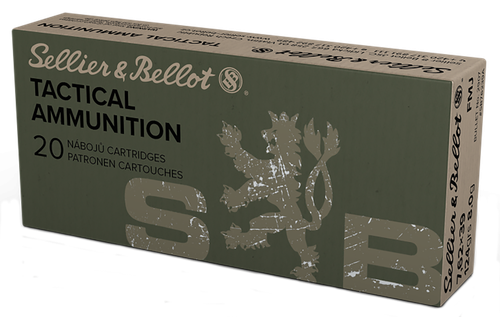 Sellier & Bellot Rifle Ammunition SB76239A, 7.62mmX39mm, Full Metal Jacket (FMJ), 124 GR, 2421 fps, 20 Rd/Bx