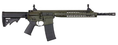 LWRC International SIX8-A5 Rifle SIX8A5RODG16, 6.8 SPC, 16", Lwrc Compact Adjustable Stock, OD Green Finish, 30 Rds
