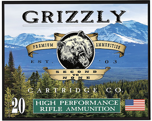 Grizzly Ammunition High Performance Rifle Ammunition GC45/70+P10, 45-70 Gov, Full Metal Jacket Flat Point, 525 GR, 1610 fps, 20 Rd/bx