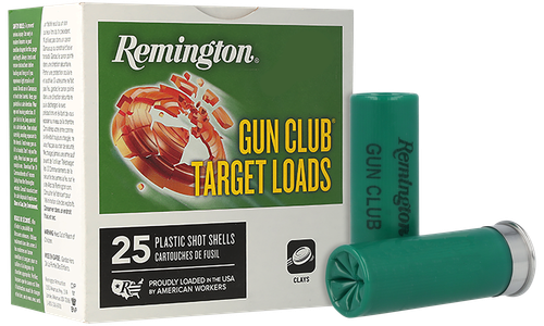 Remington Gun Club Target Loads GC127, 12 Gauge, 2-3/4", 1-1/8 oz, 1200 fps, #7.5 Lead Shot, 25 Rds/Bx