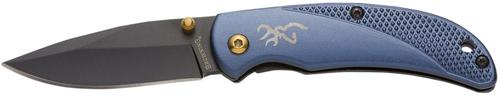 Browning Prism 3 2.38" EDC Knife w/Navy w/Brass accents & Logo Handle (3220341)