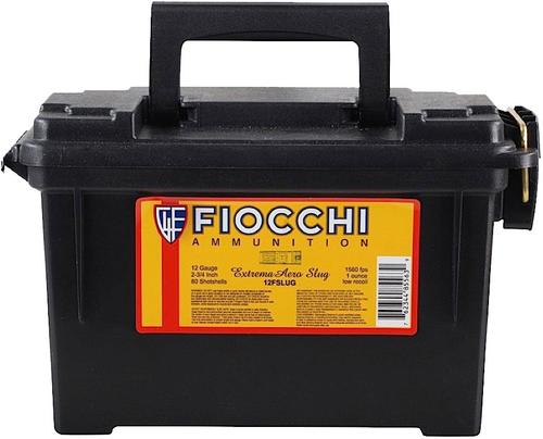 Fiocchi Aero Rifle Slug w/Plano Box 12FSLUG, 12 Gauge, 2-3/4", 1 oz, 1560 fps, Lead Rifle Slug, 80 Rd/case "