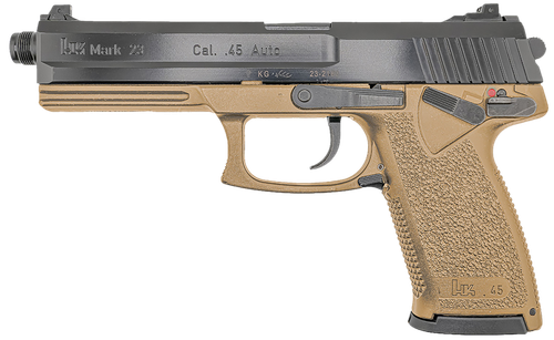 Heckler & Koch Mark 23 Pistol 81000869, 45 ACP, 5.87in, Textured Grips, Flat Dark Earth Finish, 10 Rds