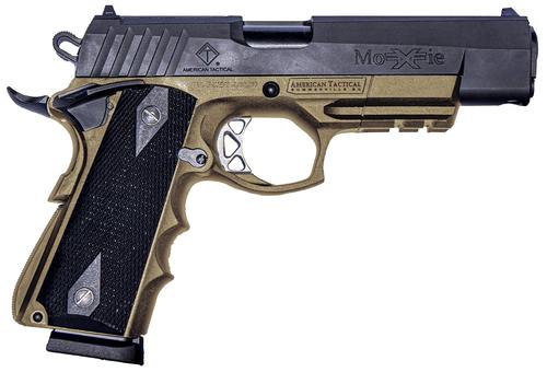 American Tactical FXH-45 Moxie Pistol GFXH45MCFDE, 45 ACP, 4.25in, Black Polymer Grips, Flat Dark Earth Finish, 8 Rds