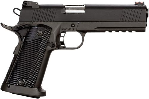 Rock Island Armory TAC Hi Capacity 2011 Double Stack Pistol 51567, 45 ACP, 5 in, Polymer Grips, Black Finish, 13 Rd