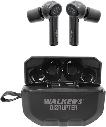 Walkers Game Ear Disrupter Noise Cancelling Earbuds, Black, Bluetooth (GWPDSRPT)
