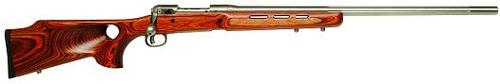 Savage 12BTCSS Rifle 18517, 204 Ruger, 26 in, Bolt Action, Laminated Thumbhole Stock, Stainless Steel Finish, w/DBM, 4 Rds