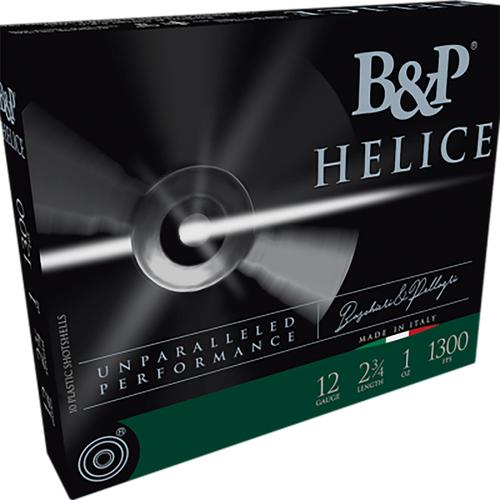 Baschieri & Pellagri Helice Electro Shotshells 12B1FE75, 12 Gauge, 2-3/4", 1 oz, 1365 fps, #7.5 Lead Shot, 10 Rds/box