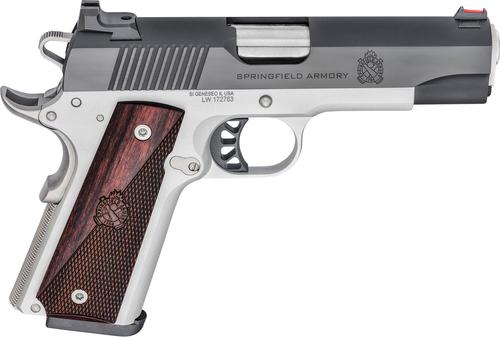 Springfield 1911 Ronin Pistol PX9121L, 10MM, 5", Crossed Cannon Wood Laminate Grips, Two-Tone Finish, 8 Rds