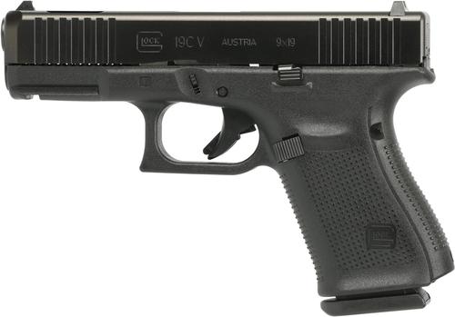 Glock G19C V Pistol PV1959201, 9mm, 4.02in, 10 Rds