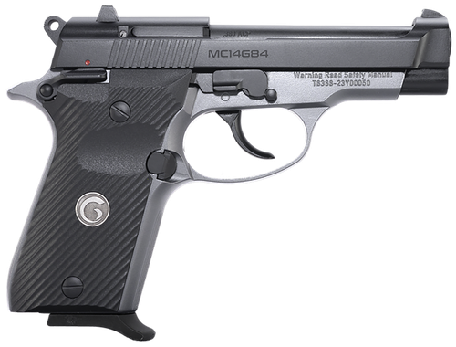 EAA MC14G84 Pistol 390827, 380 ACP, 3.80in, Black Polymer Grips, Stainless Finish, 13 Rds