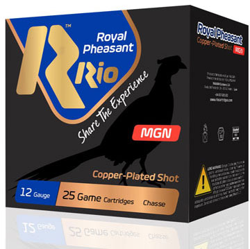Rio Royal Pheasant Copper Shotshells RPCMGN405, 12 Gauge, 3", 1 3/8oz, 1300 fps, #5, 25 Rds/Bx