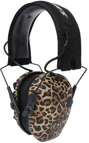 Walker Game Ear Razor Slim Electronic Shooter Folding Muff, Leopard (GWPRSEMLEO)