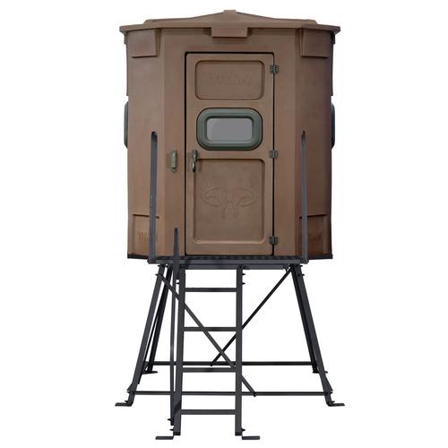 Titan Hunting Blinds The Pro Rifle Blind w/4' Tower, Tree Trunk Brown (TB-PRORB-B-4)