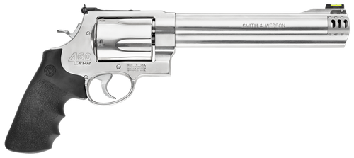 Smith & Wesson 460XVR Revolver 163460, 460 Smith & Wesson MAG, 8 3/8", Black Rubber Grip, Stainless Finish, 5 Rd