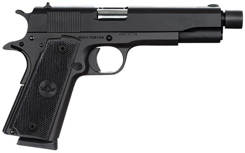 Rock Island GI Standard FS Pistol 51473, 45 ACP, 5", Black Rubber Grips, Black Parkerized Finish, 8 Rds