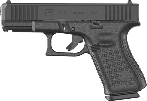 Glock G19 V Pistol PV1950201, 9mm, 4.02in, 10 Rds