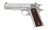 Colt Custom 1911 Government Full Size Pistol O1073BSTS, 38 Super, 5", Wood Grips, Bright Stainless Finish, 9 Rds