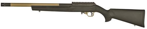 Volquartsen Superlite Rimfire Rifle VCR-0136, 17 HMR, 16", Black Hogue Stock, FDE Carbon Barrel