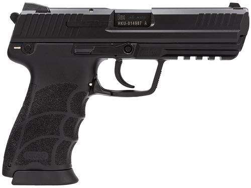 Heckler & Koch HK45 V7 LEM DAO Pistol 81000028, 45 ACP, 4.46", Black Grips, Black Finish, 10 Rds