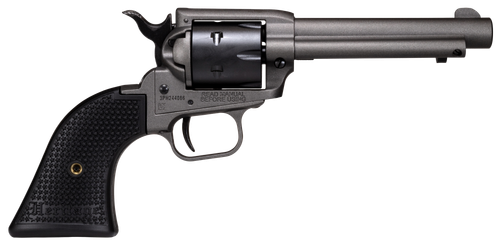 Heritage Rough Rider Revolver SRR22C4, 22 LR, 4.75", Black Polymer Grips, Tungsten Gray Cerakote, 6 Rds