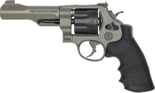 Smith & Wesson 327 TRR8 Elite Series Revolver 14449, 357 Magnum, 5", Rubber Grip, Moss Finish, Gold Bead Font Sight, 8 Rnd