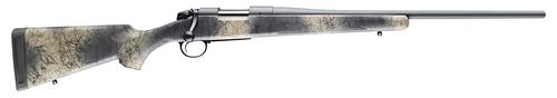 Bergara B-14 Hunter Wilderness Bolt Action Rifle B14LM1110, 28 Nosler, 26", Woodland Camo Stock, Gray Cerakote Finish, 3 Rds