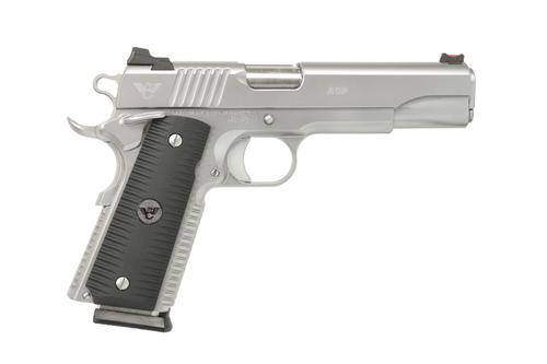 Wilson Combat ACP Pistol ACP-FS-9A-SS, 9mm, 5in, Eagle Claw Grips, Bead-Blasted Stainless, 10 Rds