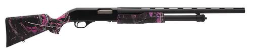 Savage 320 Pump Shotgun 22560, 20 Gauge, Mossy Oak Muddy Girl Synthetic Stock
