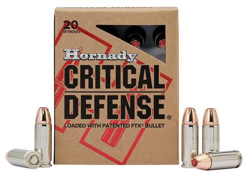 Hornady Critical Defense Pistol Ammunition 90050, 30 Super Carry, Flex Tip eXpanding, 100 gr, 1250 fps, 20 Rd/Bx