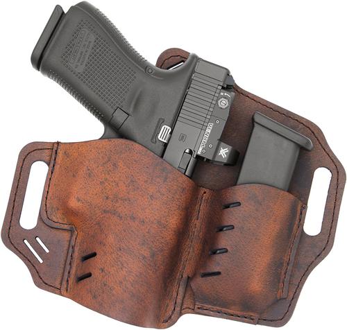 Versacarry Guardian OWB Holster w/Mag Pouch, Brown, Size 4 (GM4BRN)
