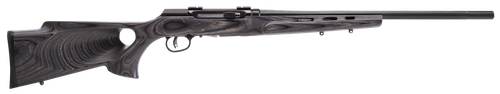 Savage A17 Target Thumbhole Semi-Auto Rifle 47005, 17 Hornady Mag Rimfire HMR, 22", Laminate Gray Wood Stock, Black Finish, 10 Rds
