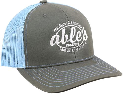 Able's Mesh Cap Charcoal, Col. Blue (ACCCB)