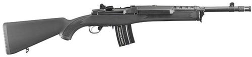 Ruger Mini-14 Tactical Rifle 5864, 300 AAC Blackout, 16 1/8" Threaded, Hogue Black Synthetic Stock, Blue Finish, 20 Rds