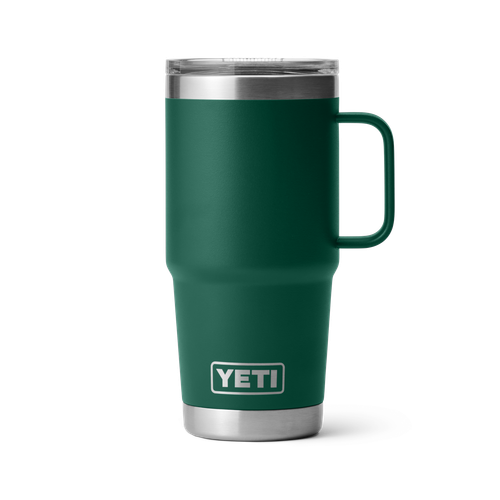 Yeti Rambler 20oz Travel Mug w/ StrongHold Lid (21071504894) Stainless Steel, Black Forest Green